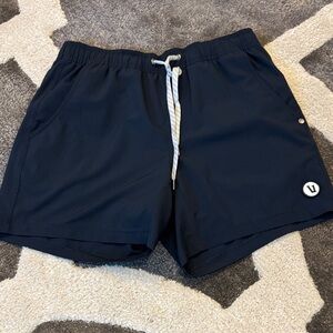 Vuori Navy Active Shorts with Drawstring